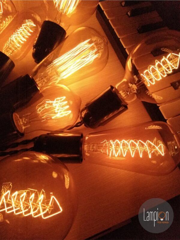 Ретро гирлянда с лампами Эдисона продажа в Новосибирске
