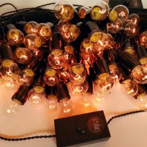 Ретро гирлянда черная лампочки накаливания купить в Новосибирске